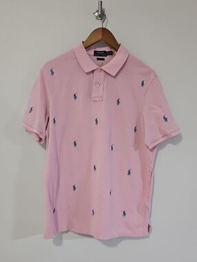 Polo Ralph Lauren All Over Logo Polo Shirt Classic Fit XL
